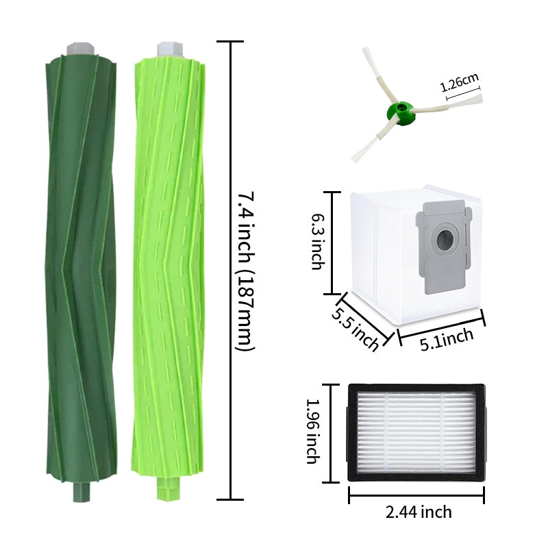 JUNSUNMAY 9Pcs For iRobot Roomba i3 / i4 / i6 / i7 / i8 / E5 / E6 Main Brush Side Brush Filter Vacuum Bag Set JUNSUNMAY 9Pcs For iRobot Roomba i3 / i4 / i6 / i7 / i8 / E5 / E6 Main Brush Side Brush Filter Vacuum Bag Set